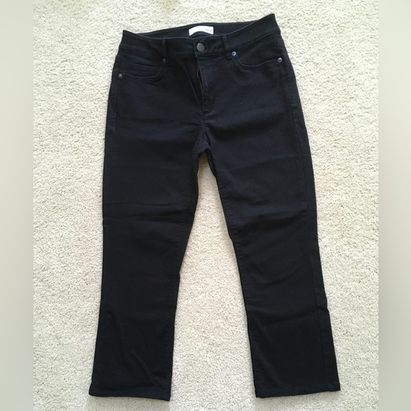 LOFT Classic Black Cropped Pants - Picture 1 of 8